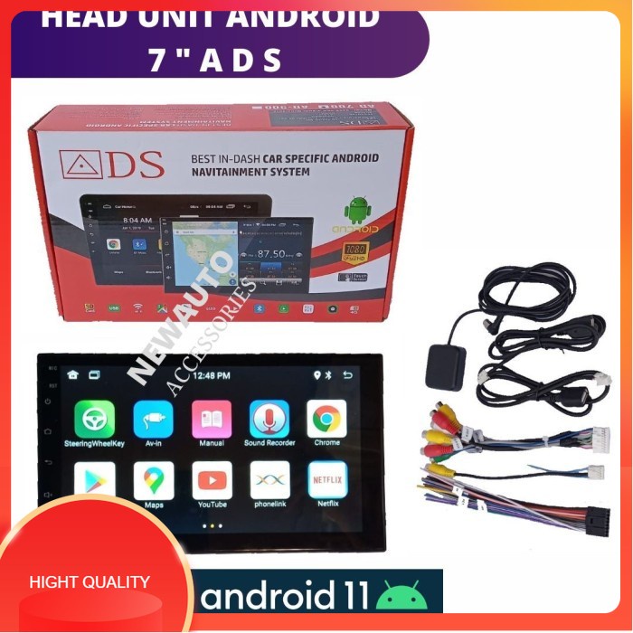 head unit mobil android 7 inch ADS 2G+16G ANDROID 11
