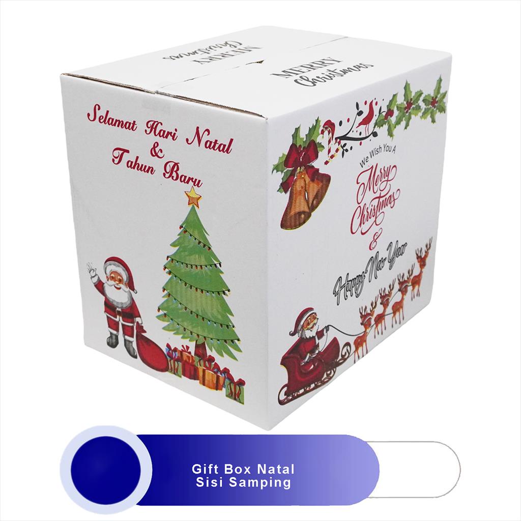 

KARDUS PARCEL NATAL MOTIF GIFT BOX NATAL BESAR SEDANG KECIL