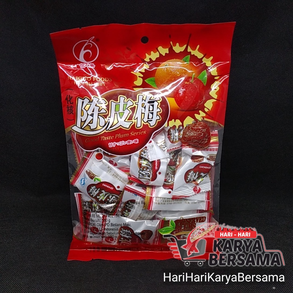 

BAI GUO MANISAN PLUM CHEN PI MEI 180GR