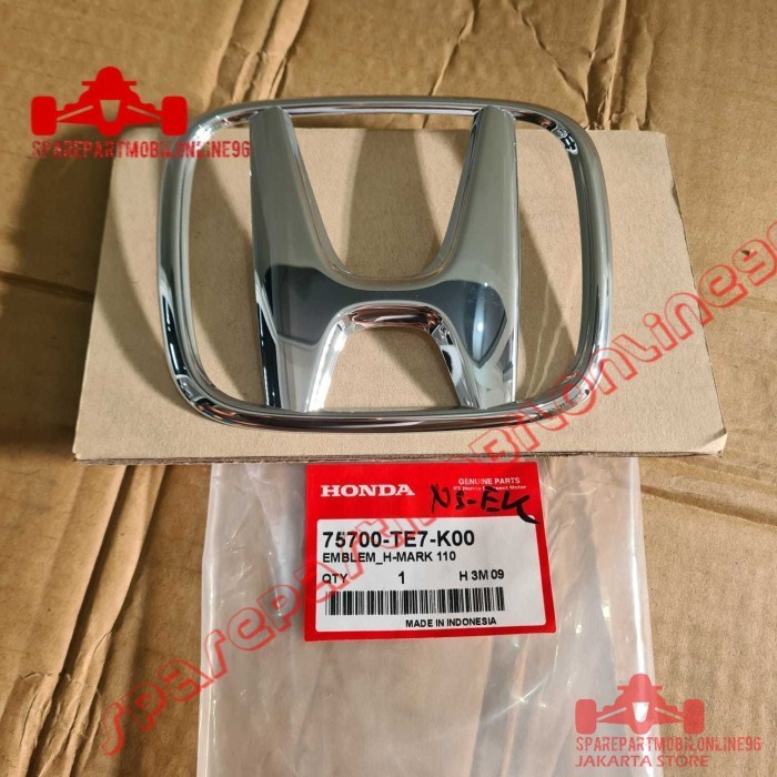 Emblem Grill Depan H Honda Mobilio BRV Brio 2019 ASLI 75700-TE7-T01