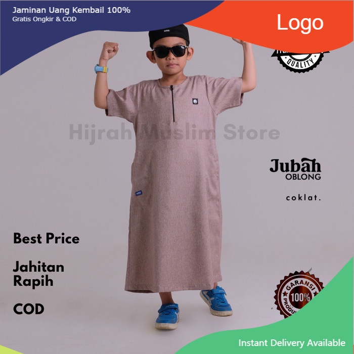 GHAMIS ANAK JUBAH ANAK LENGAN PENDEK Jubah Anak Polos Jubah Anak Laki Laki Lengan Pendek Gamis Anak 