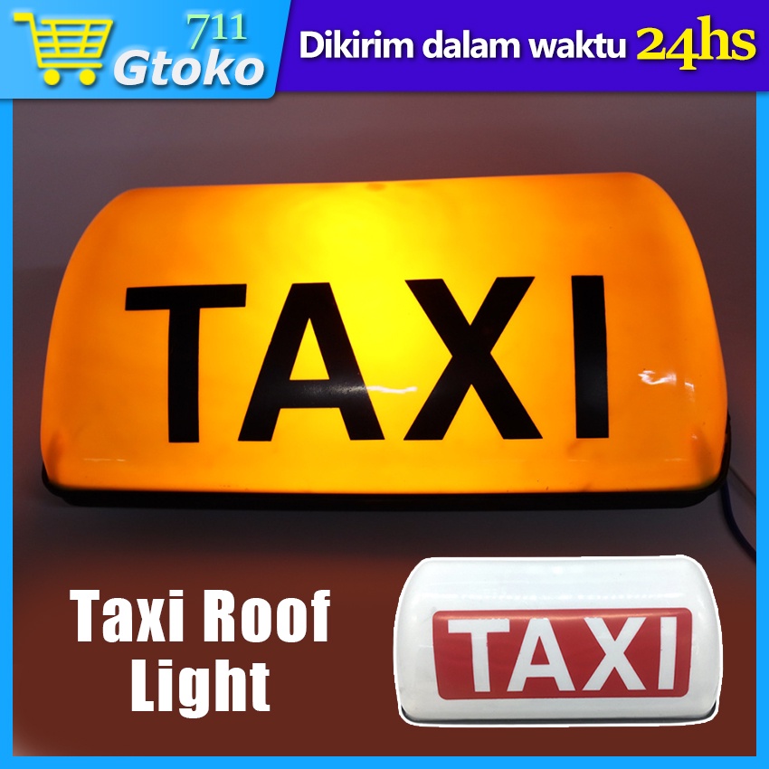 Lampu LED Taksi Sign Light Taxi Lampu Tanda Atap Mobil