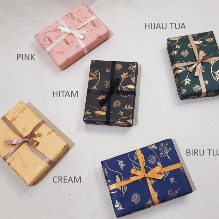 

Kertas kado foil BUNGA 5 lembar - hijau tua