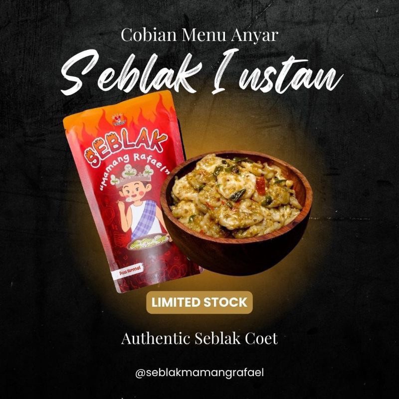 

ready stock SEBLAK RAFAEL || SEBLAK MAMANG RAFAEL || SEBLAK VIRAL