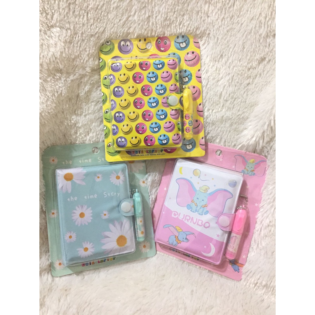 

Buku Note Fancy Kecil Plus Pulpen lucu notes- E001