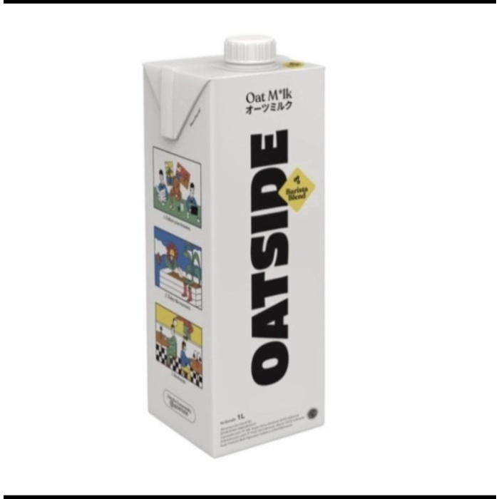 

BEST SELLER- Oatside Barista Blend Milk 1liter - Susu Oat Gandum - Gosend/Grab