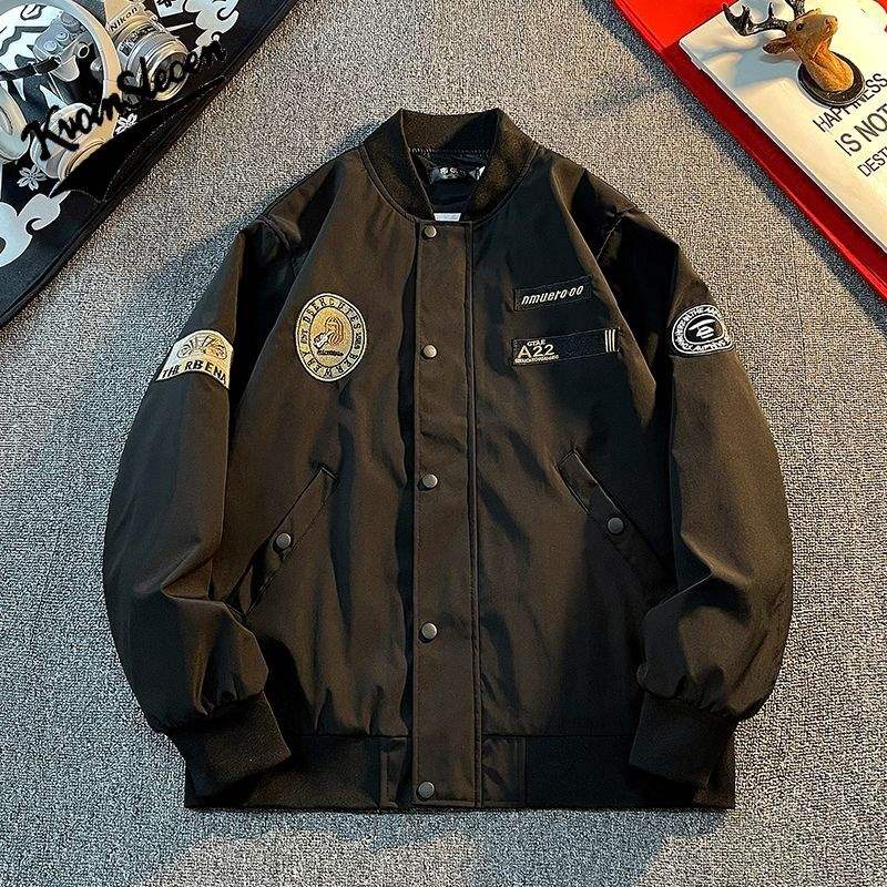 Men's American jacket, trendy baseball suit, functional style work suit, flying jacket