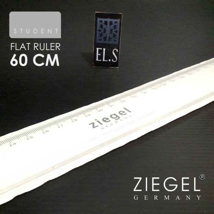 

Ziegel Flat Ruler 60 cm Penggaris