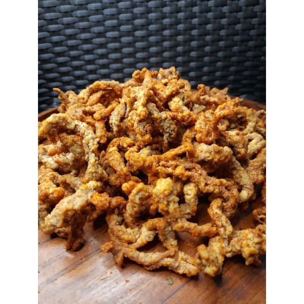 

usus crispy si tileung 1 kg usus bumbu seblak kencur/usus pedas daun jeruk