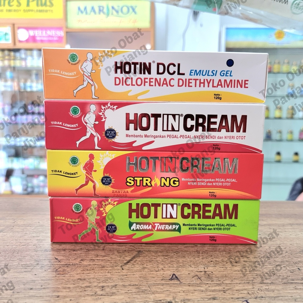Hot And Cream Original Tube (Putih) 120ml, Strong 120ml (Merah), Aroma Therapy 120ml (Hijau), DCL 12