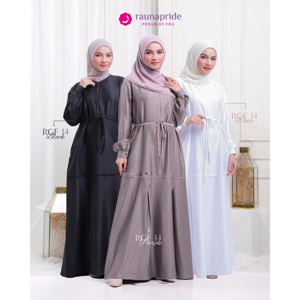 Baju Gamis Wanita Dewasa / Rauna GF-14 / Fashion Muslim 2023