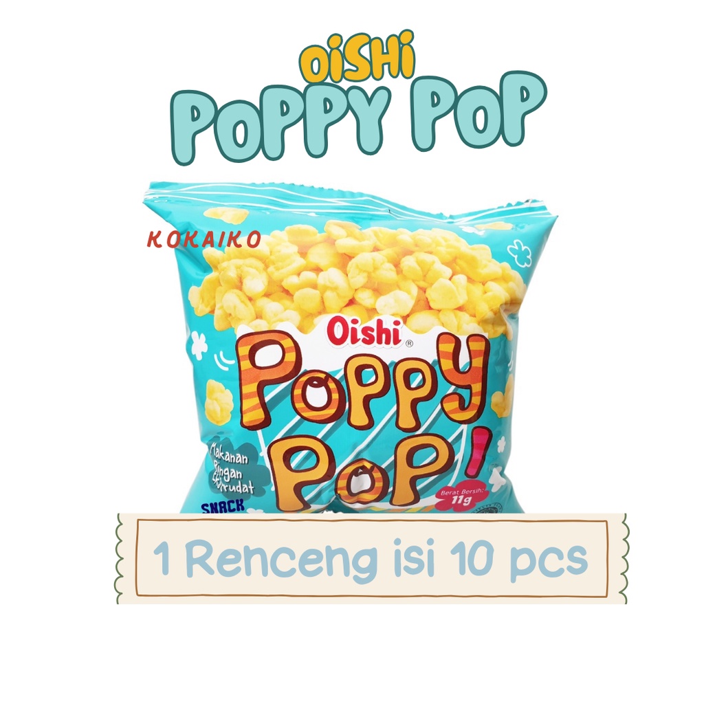 

Oishi Poppy Pop 1 Renceng 10 pcs x 10gr