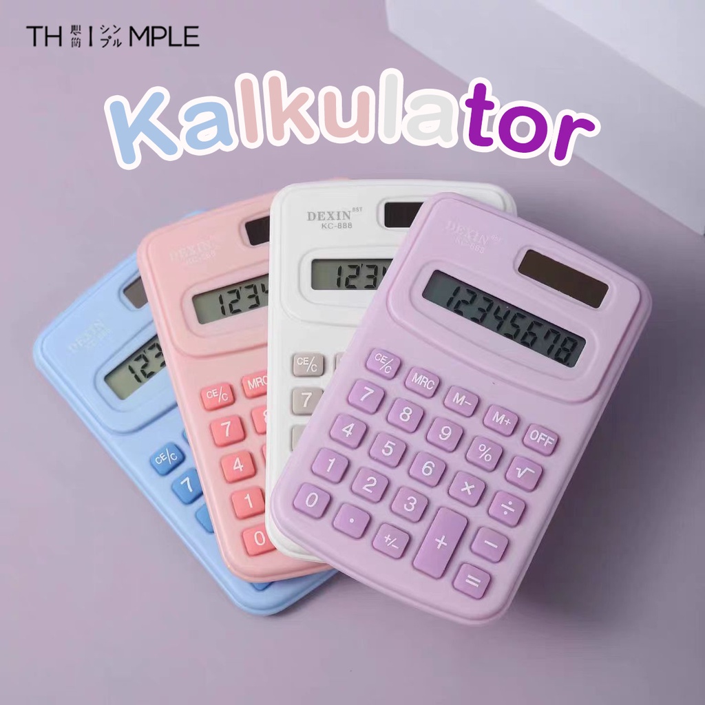 

Kalkulator Mini/Calculator Kalkulator Kecil /Calculator Mini Pocket Sized 8 Digit Wrana Lucu - Thimple