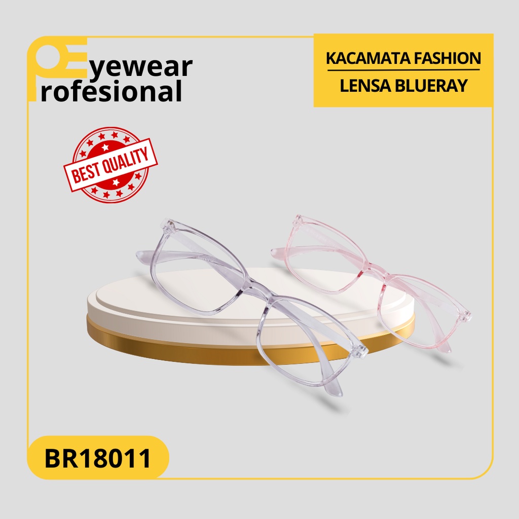 Kacamata Plastik Anti Radiasi Kacamata Photochromic Wanita & Pria [BR18011]