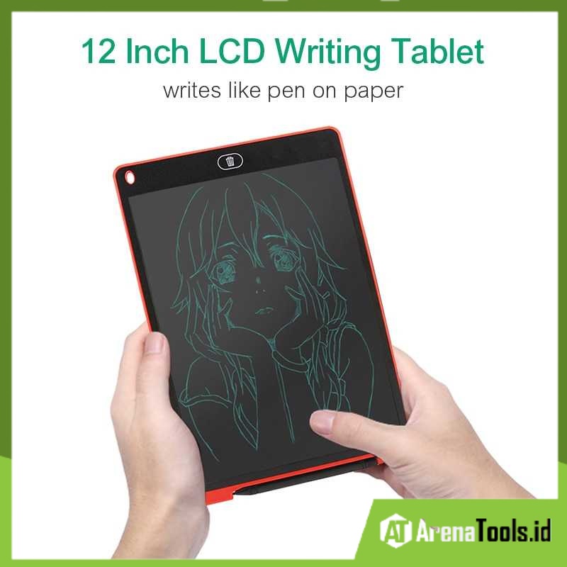 Writing LCD Tablet 12 inch -Papan Gambar Digital Monochrome LCD Drawing Tablet 12 Inch - AAH004
