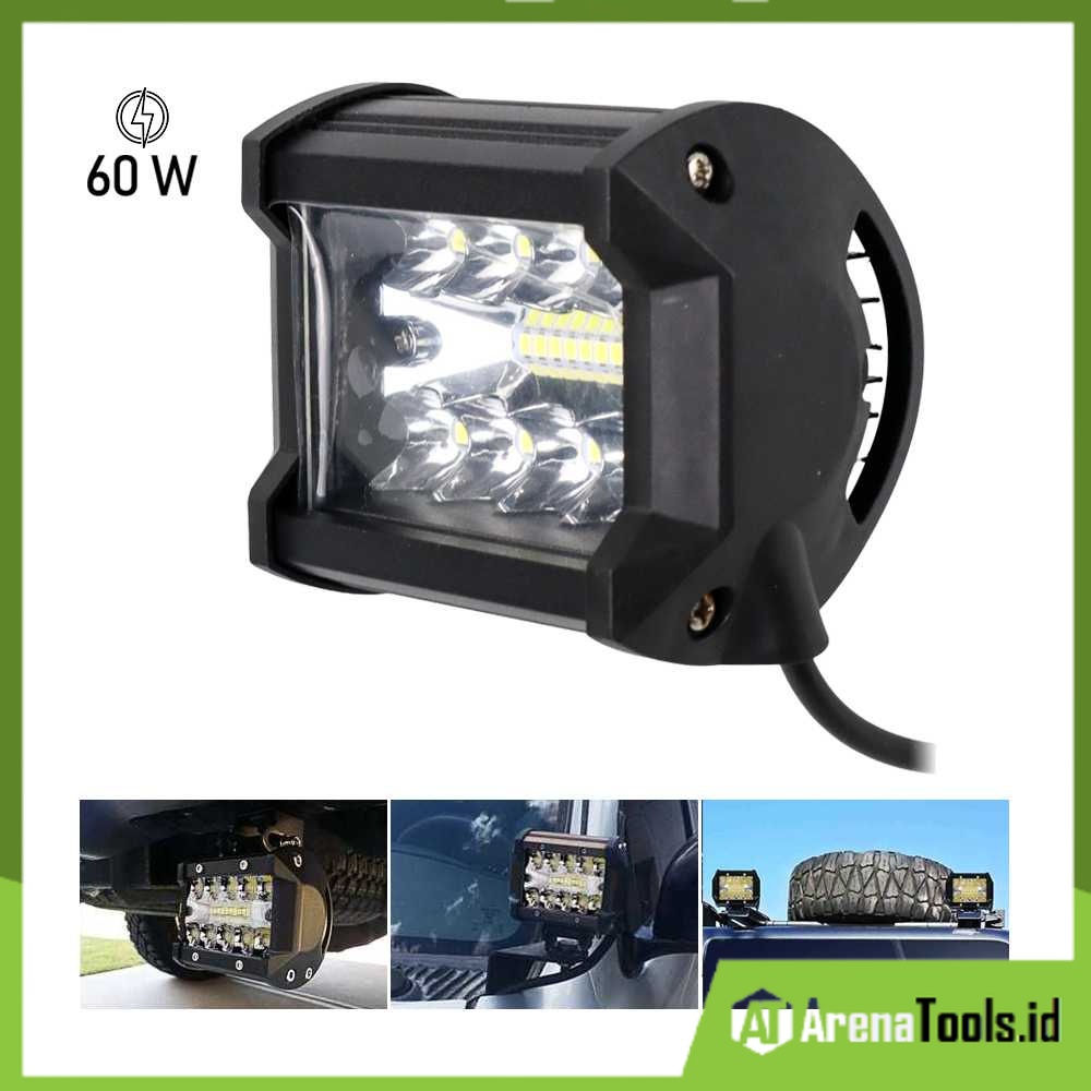 TaffLED Lampu LED Spot Light Fog Mobil Truck Jeep 4 Inch 60W - JT050