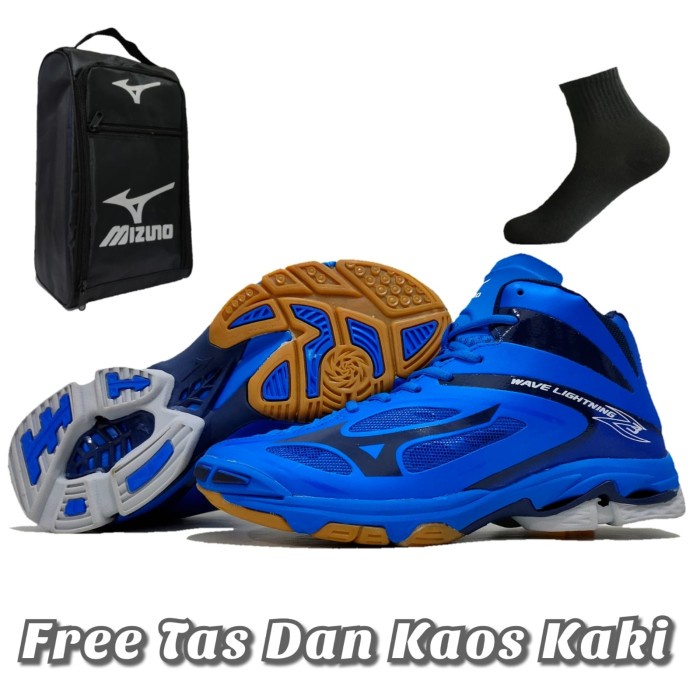 Terlaris ✨ -Sepatu Volly Mizuno Wave Lightning Z3 / Mizuno Wlz 3 - White Black, 40