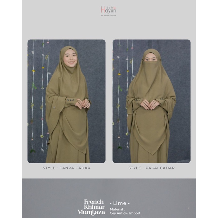 French Khimar Jumbo Polos / French Khimar Crinkle / French Khimar Tali - Black