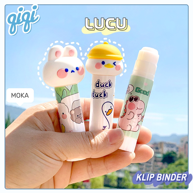 

Lem padat kartun lucu/glue stick lem kertas lem perekat kertas lem lucu - Qiqi Treasure