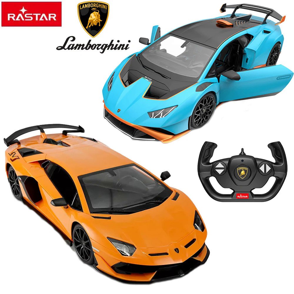 RASTAR Lamborghini Huracan STO Aventador SVJ SIAN FKP37 Mobil RC 1:14 Mobil Remote Control Mainan Mo