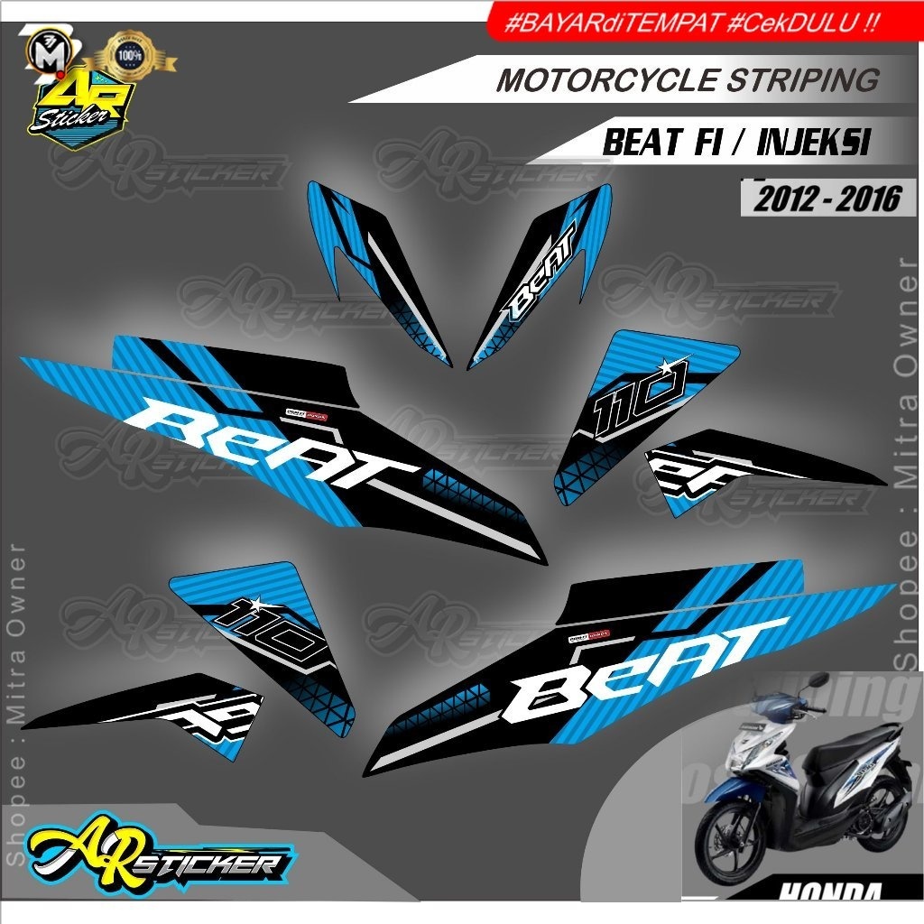 striping beat fi / stiker beat fi / striping beat fi 2014 / decal beat fi / striping beat fi 2013 / 