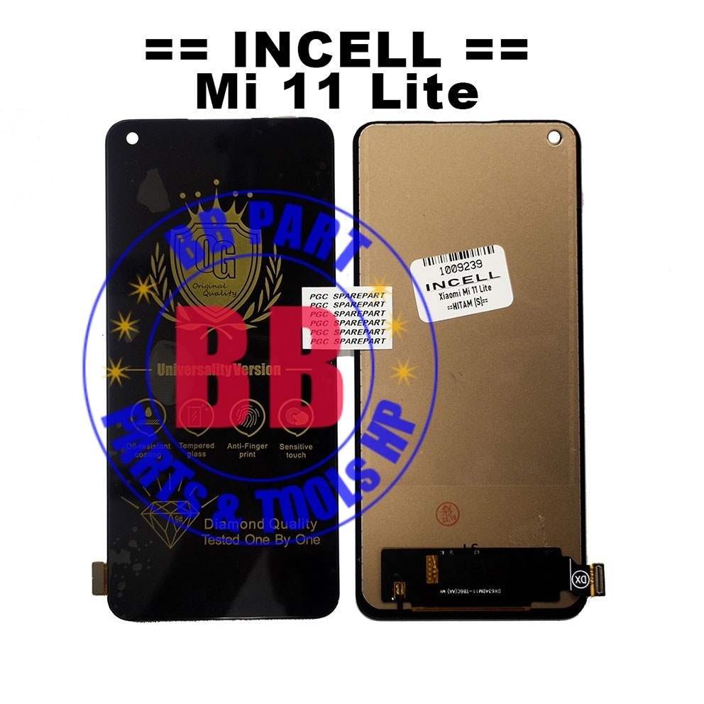 INCELL - LCD Touchscreen Fullset Xiaomi Mi 11 Lite / Mi11 Lite / Mi 11lite / Mi11lite - Bbpart