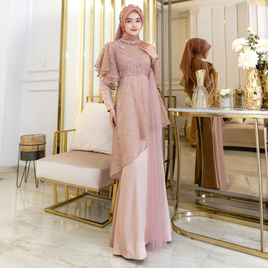 LYF OFFICIAL - DEWINDA DRESS -  CIRCLE - GAMIS - PANJANG - WISUDA RESEPSI - TUNANGAN - WANITA MUSLIM