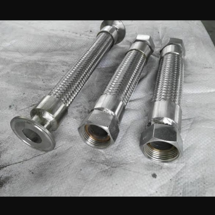 flexible hose stainless 304 1/2" inch 1.5 meter NJ x NJ