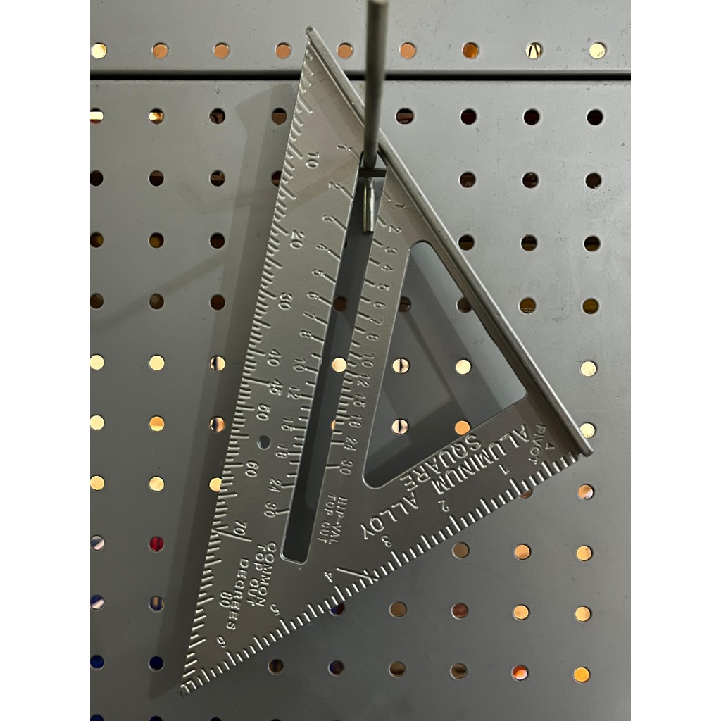 

Penggaris Siku Sudut Segitiga 7 inch Alumunium Speed Square Ruler HD