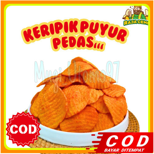 

Keripik Puyur Kerupuk PUYUR Rasa Pedas Gurih Manis 1kg