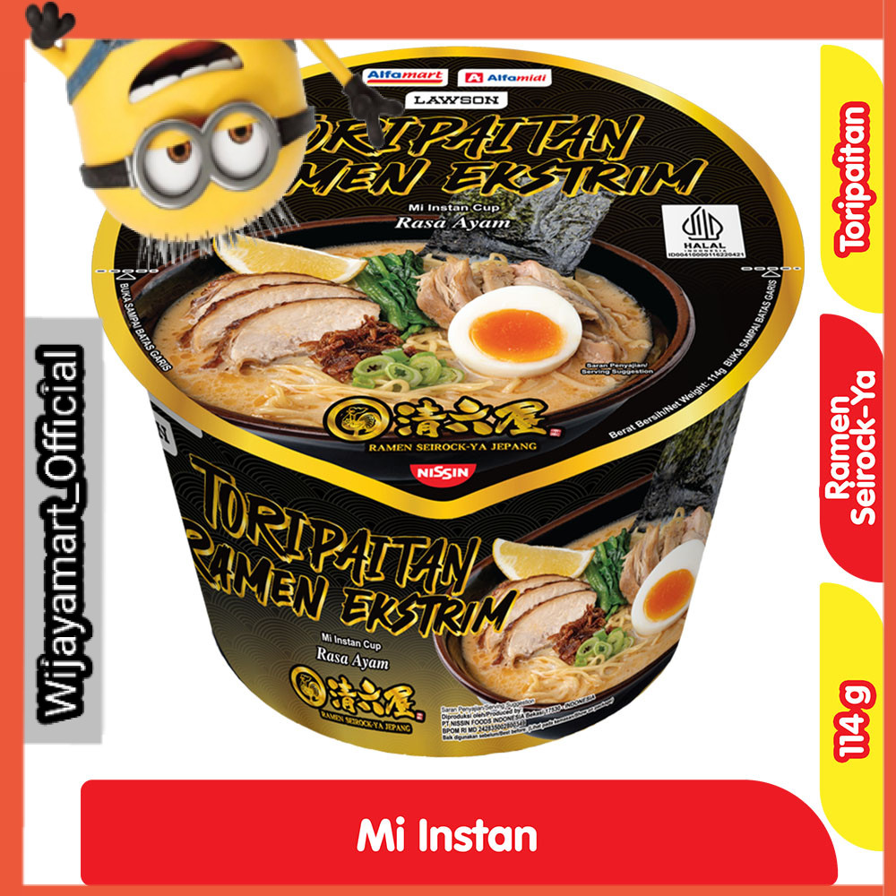 

Alfamart Ramen Seirock-Ya Jepang Mi Instan Toripaitan Ramen Ekstrim 114 g