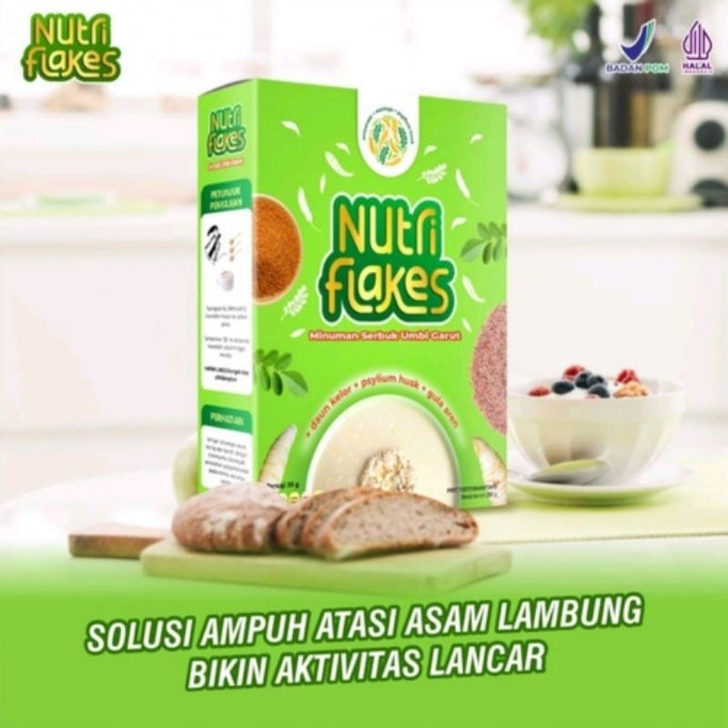 

Nutriflakes Sereal Umbi Garut Asam Lambung Original 1 Box