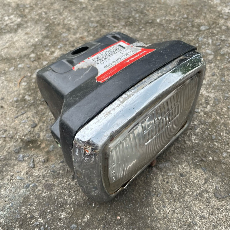 headlamp reflektor lampu depan set honda win tua original