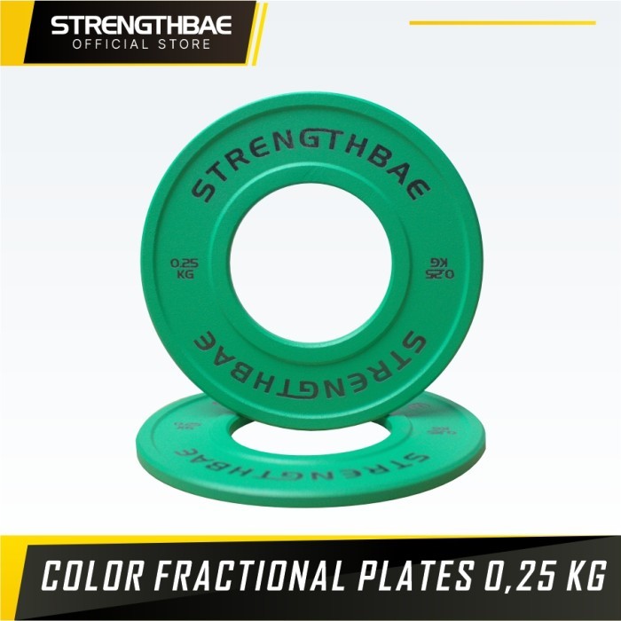 Color Fractional Micro Plates STRENGTHBAE Change Plate Plat Beban 0,25 0,5 0,75 1 kg 0,25kg 0,5kg 0,