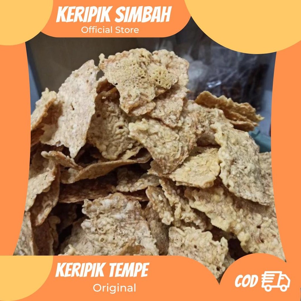 

Kripik Tempe tepung rasa gurih asin Organik Camilan Snack Food Keripik