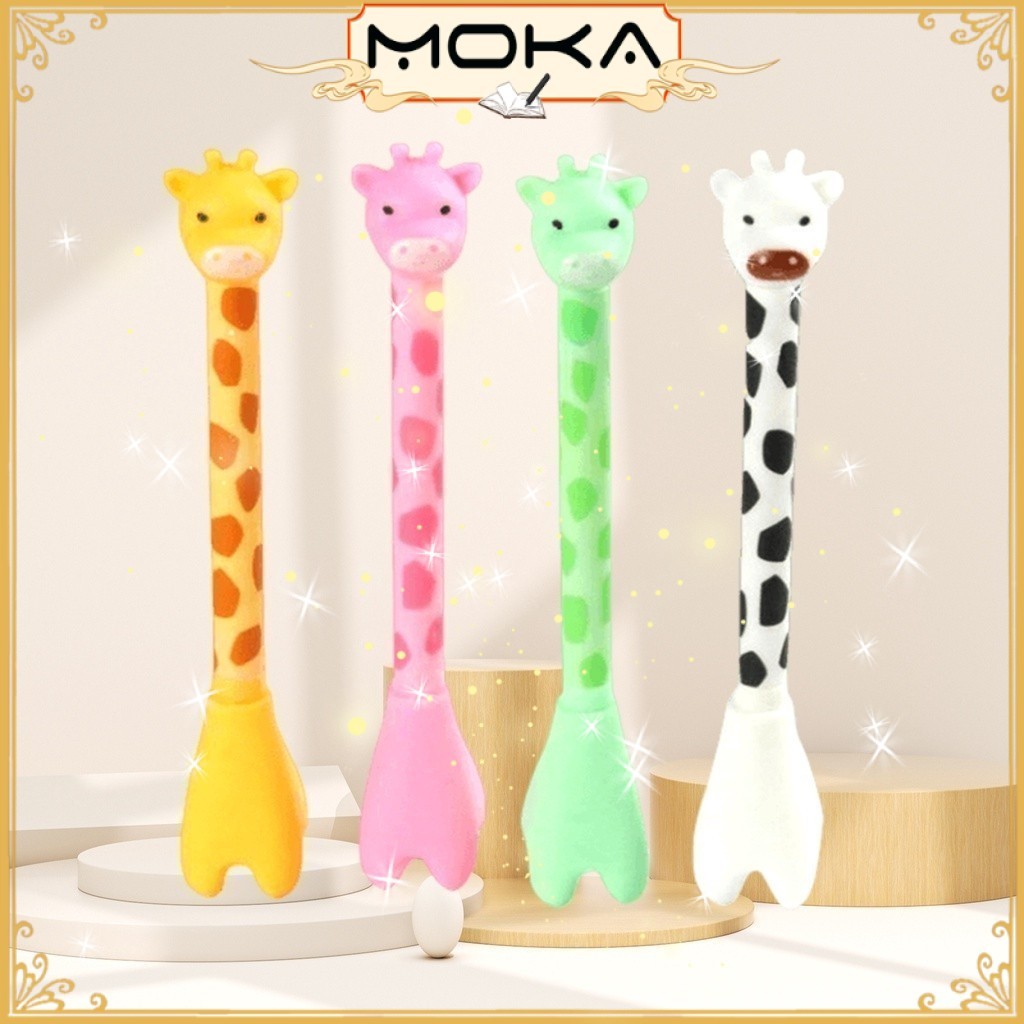 

MOKA PULPEN GEL MOTIF ANIMAL GIRAFFE / BOLPOIN GEL MOTIF JERAPAH / PENA GEL MOTIF LUCU