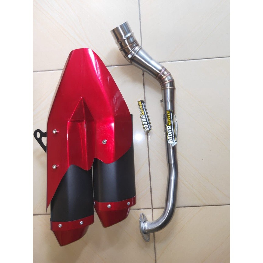 knalpot racing custom cbr250 cc full system buat motor viksion, byson, R15, cb/cbr, sonic, dll