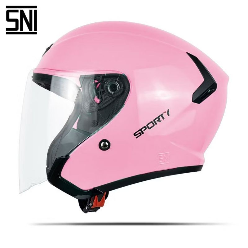 DYR SPORTY HELM HALFFACE PRIA WANITA DEWASA  STANDARD SNI 100% ORI MURAH LAKU
