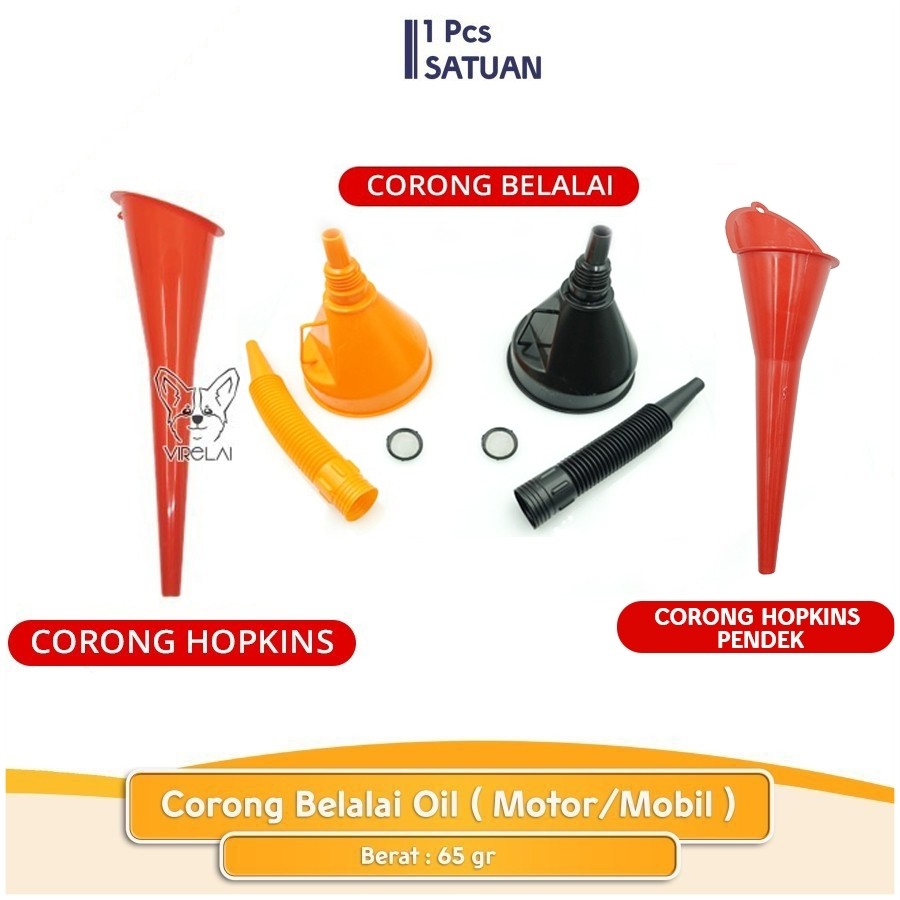 Corong Belalai Oil 145 mm / Corong Hopkins Oli Model Panjang