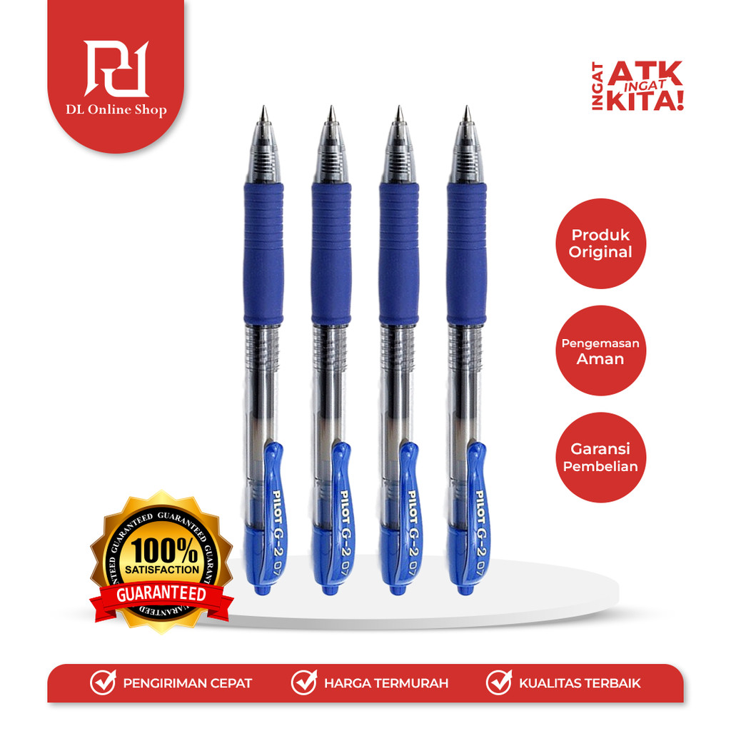 

PILOT PULPEN G-2 GEL INK BALLPOINT PEN 0.7mm (BL-G2-7) (1LSN/ 12PCS)