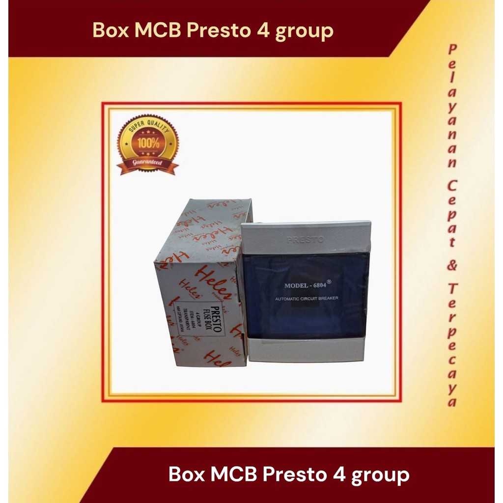 Box Mcb Presto 4 group untuk kelistrikan