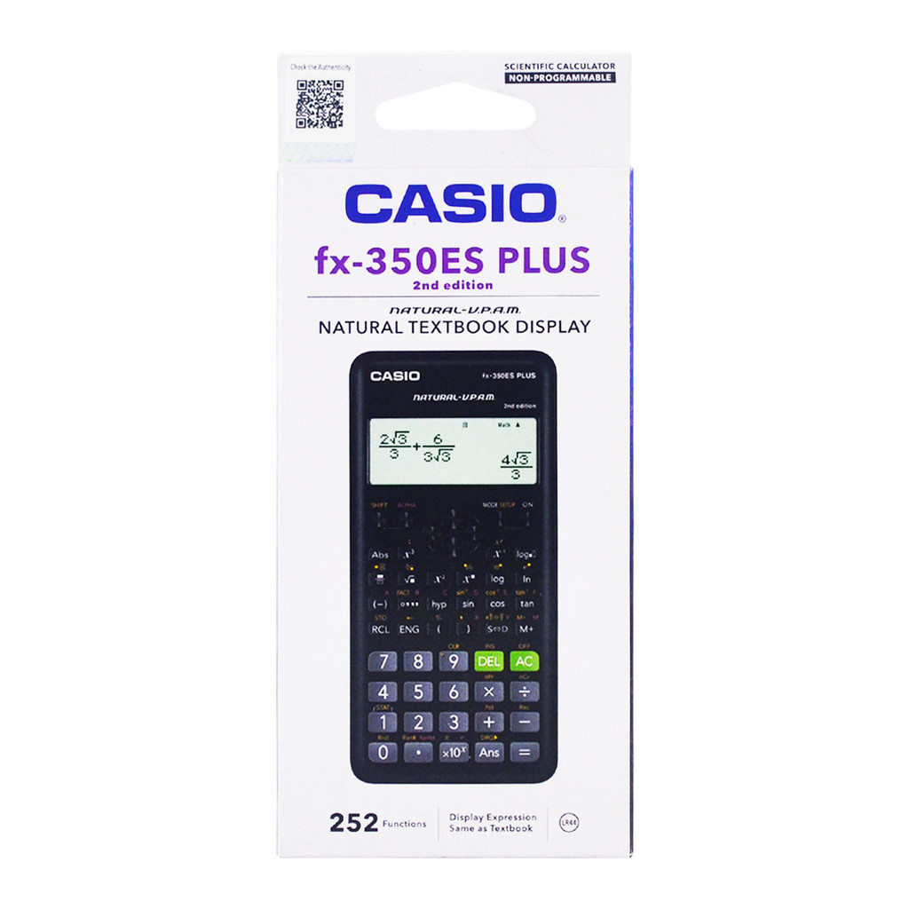 

Kalkulator Ilmiah Casio Fx-350Es Plus 2Nd Edition 350 Es