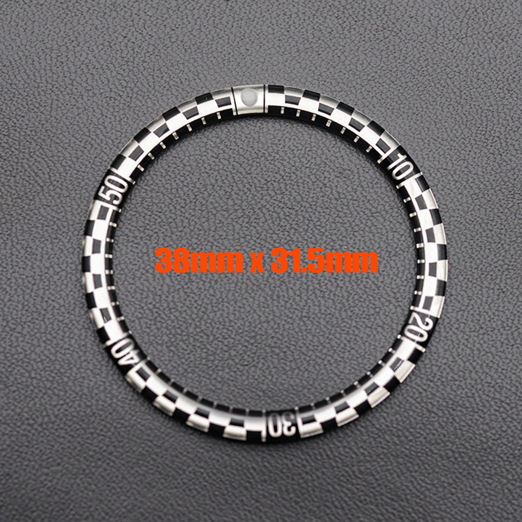 38mm SKX007 Resin Wat  Bezel Insert SKX007 SRPD Bezel Ring Fit for SKX007 SKX009 SRPD Wat  Case Flat