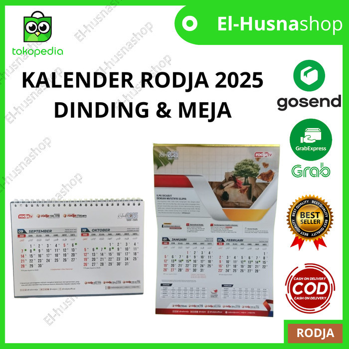 

PROMO -[Bongkar Gudang] Kalender Tahun 2025 Meja Dinding Kalender Rodja Masehi Islami - MEJA