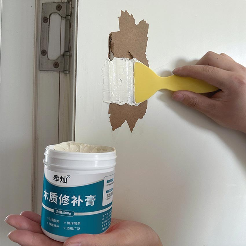 500Gram Dempul Kayu Tusir Hpl Cepat Kering Repair Furnitur Kayu Pasta Dempul Cream / Krim Resin