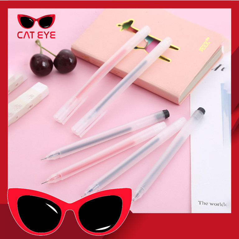 

PROMO - S5753 Pulpel Gel 0.5mm Bolpoin Pena Pulpen Tinta Gel Cair Pena Transparant Pen Gel / Pena Tinta Gel Cair Transparan