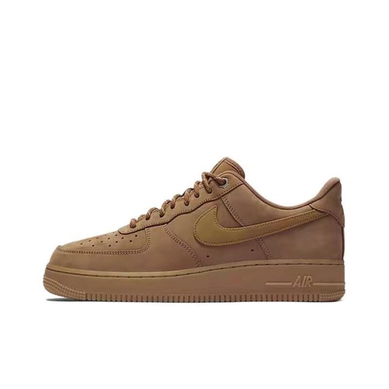 Nike Air Force 1 Low 07 LV8 "Wheat Flax" Retro Anti Slip Wear Resistant Low Top Board Shoes Men and 