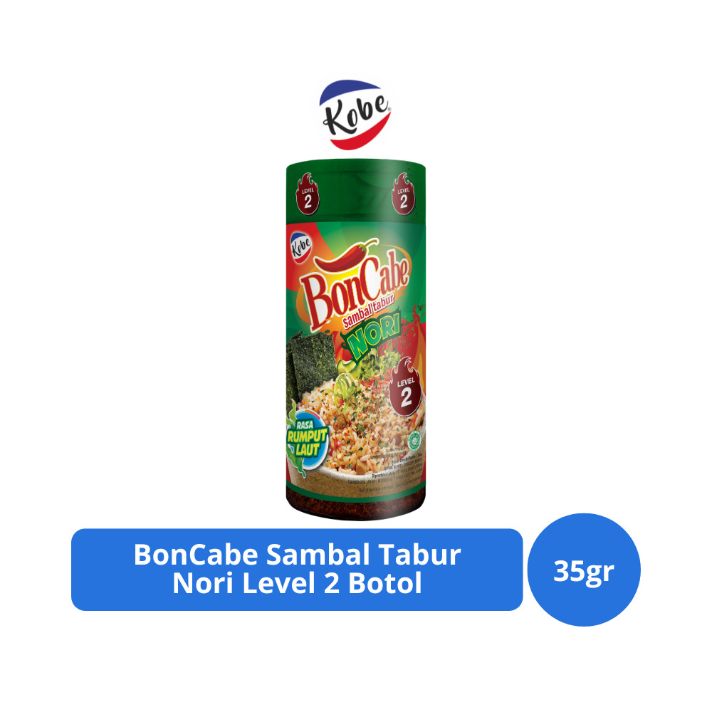 

Kobe BonCabe Sambal Tabur Nori Level 2 Botol 35gr