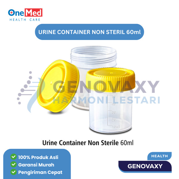 Urine Container 60ml 100ml Non Steril ONEMED - Pot Sampel Wadah Urin Tempat Kencing