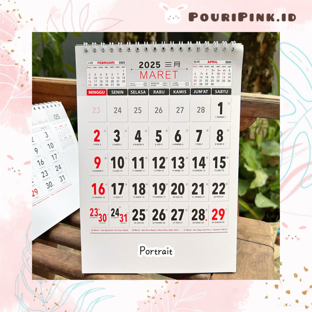 

PART 3 Kalender Meja Besar 2025 Karakter Kerja Portrait Landscape Calender New Year Stationery Korea Sekolah Kantor Office Desk Decoration Hiasan Meja Kerja Pria Wanita Atk Banjar Mtp Martapura PouriPink.id